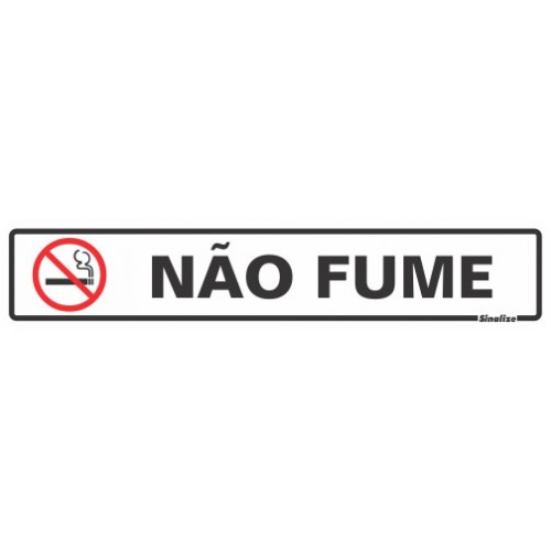 Placa - NÃO FUME