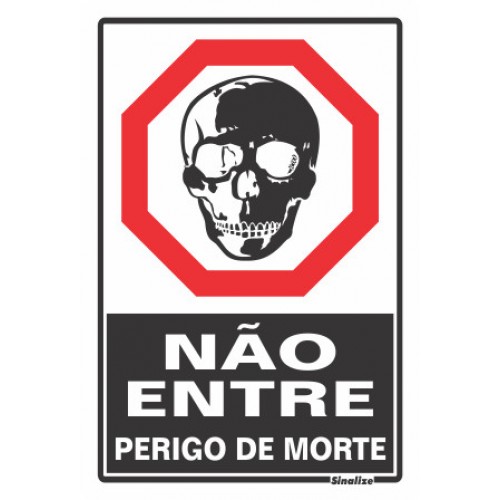 Placa - NÃO ENTRE